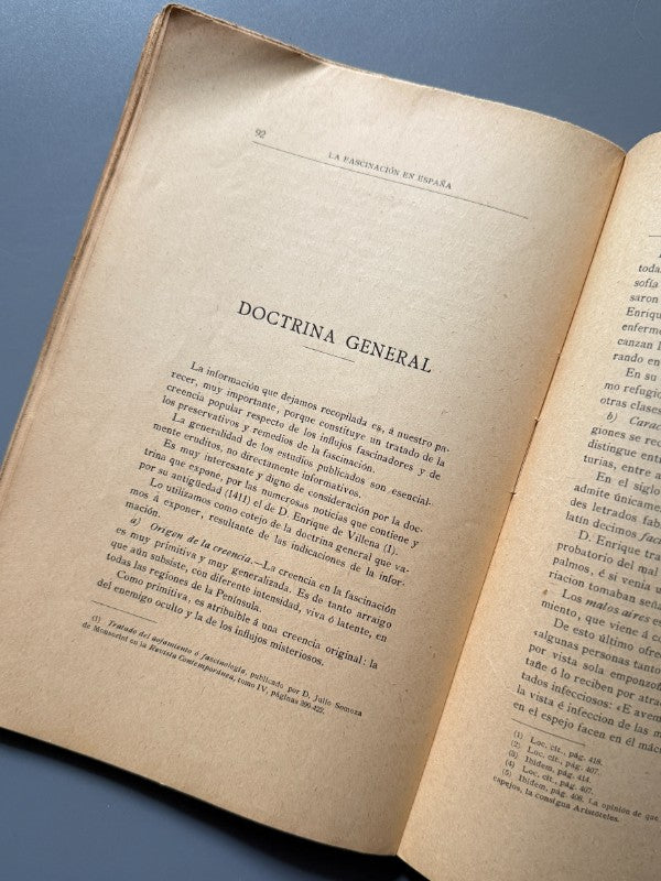 La Fascinación en España. Brujas - brujerías - amuletos, Rafael Salillas - Madrid, 1905