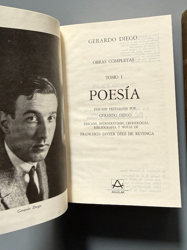 Obras Completas, Gerardo Diego. Poesía - Aguilar, 1989