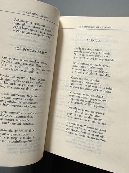 Obras Completas, Gerardo Diego. Poesía - Aguilar, 1989