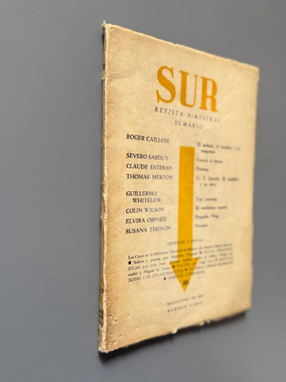 Revista Sur. Artículo de Alejandra Pizarnik. Susana Thénon, Elvira Orphée - nº306, mayo-junio 1967