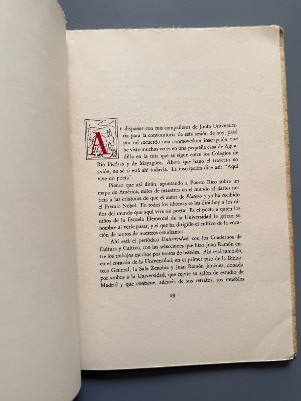 Homenaje a Juan Ramón Jiménez - Ediciones de la Universidad de Puerto Rico, 1956