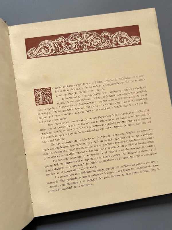 La Exma. Diputación de Vizcaya y el Problema de la Vivienda - Bilbao, ca. 1930