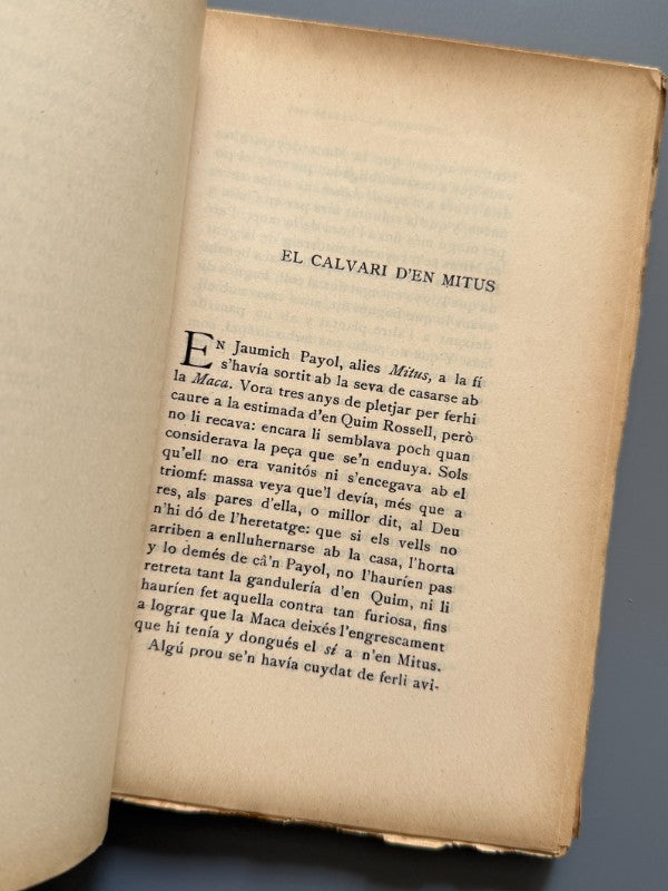 Cayres Vius, Caterina Albert I Paradís (Víctor Català) (1ª ed.) - Biblioteca Joventut, 1907