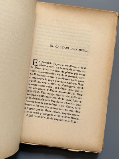 Cayres Vius, Caterina Albert I Paradís (Víctor Català) (1ª ed.) - Biblioteca Joventut, 1907