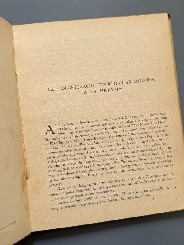 Les Terracuites Cartagineses D'Eivissa, Josep Colomines Roca - a. D. A. C., 1938