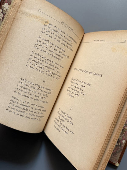 El cor quiet, Josep Carner (1ª ed) - (Enc. Brugalla) - Editorial Políglota, 1925