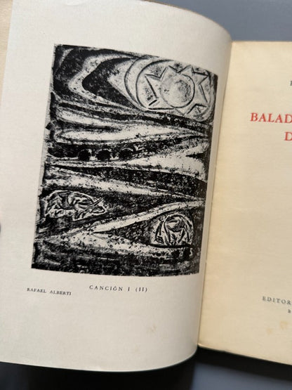 Baladas y canciones del Paraná (1953-1954), Rafael Alberti (1ª ed.) - Editorial Losada, 1954