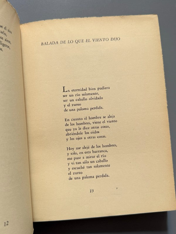 Baladas y canciones del Paraná (1953-1954), Rafael Alberti (1ª ed.) - Editorial Losada, 1954