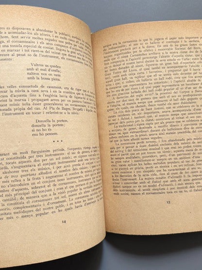 La cornamusa a Catalunya, Joan Amades - Revista Musical Catalana, 1932