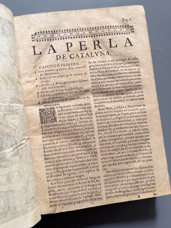 La perla de Cataluña. Historia de Monserrate, Fray Gregorio de Argaiz - Madrid, 1677