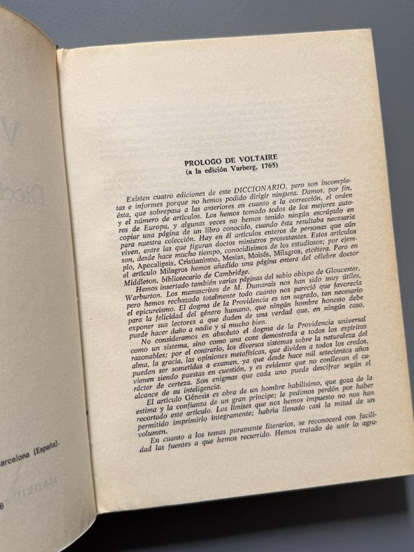 Diccionario filosófico, Voltaire - Daimon, 1976