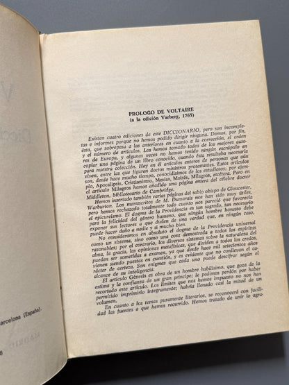 Diccionario filosófico, Voltaire - Daimon, 1976