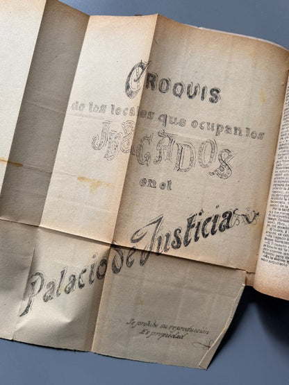 Noticias y material sobre la construcción del Palacio de Justicia de Barcelona - 1881-1900