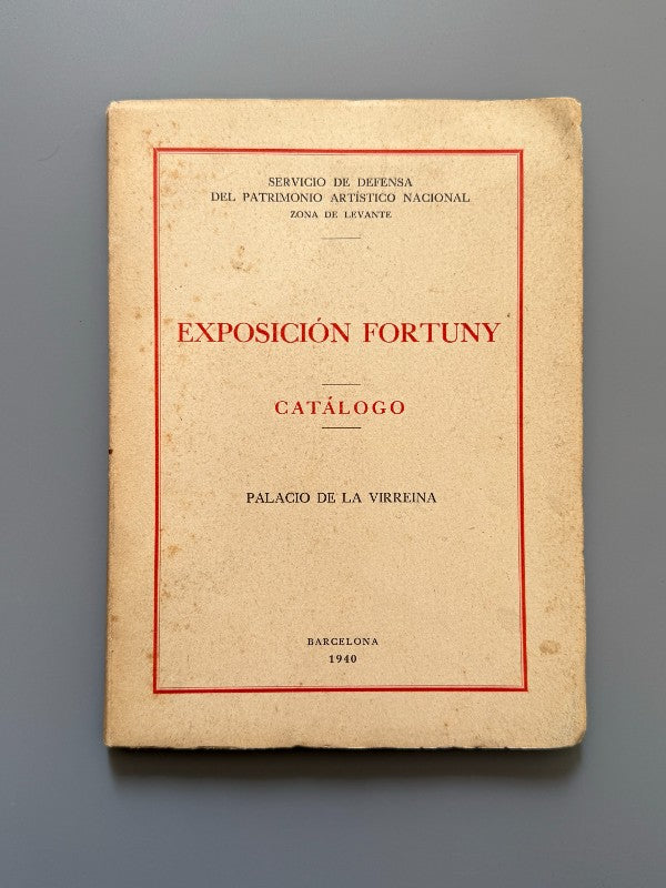 Exposición Fortuny, Servicio de Defensa del Patrimonio Artístico Nacional - 1940