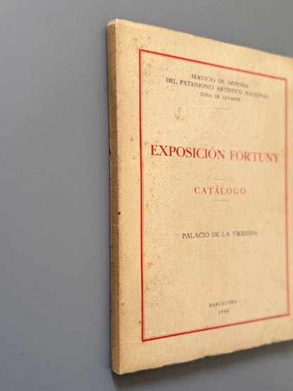 Exposición Fortuny, Servicio de Defensa del Patrimonio Artístico Nacional - 1940