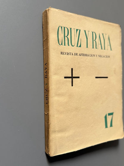 Cruz y Raya nº17. Quien te ha visto y quien te ve, Miguel Hernández - Madrid, agosto de 1934