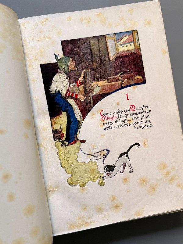 Le avventure di Pinocchio, C. Collodi - R. Bemporad & Figlio, 1929