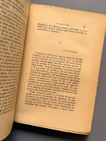 La incógnita, Benito Pérez Galdós - Editorial Perlado, Páez y Compañía, 1906
