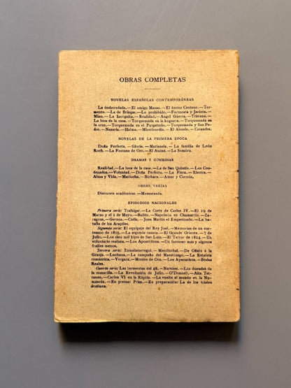 La incógnita, Benito Pérez Galdós - Editorial Perlado, Páez y Compañía, 1906