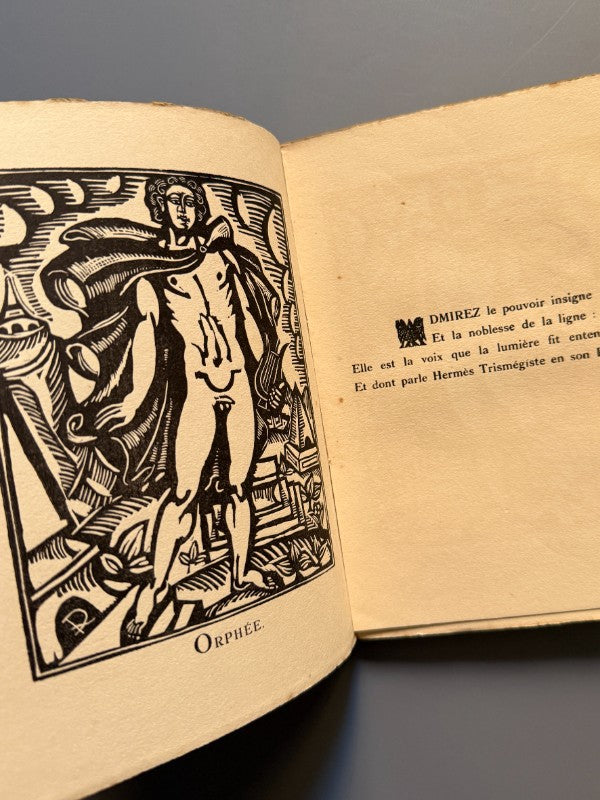 Le bestiaire ou cortège d'Orphée, Guillaume Apollinaire. Il. Raoul Dufy  - La Sirène, 1919