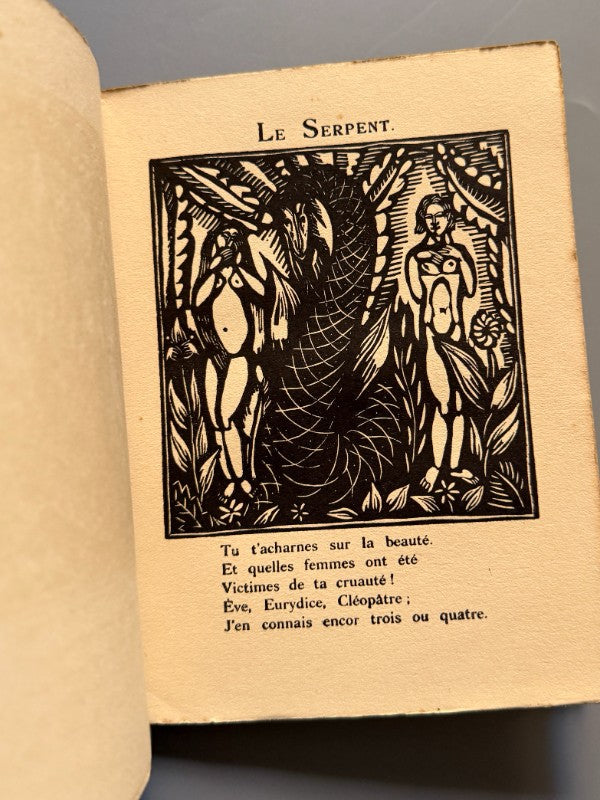 Le bestiaire ou cortège d'Orphée, Guillaume Apollinaire. Il. Raoul Dufy  - La Sirène, 1919