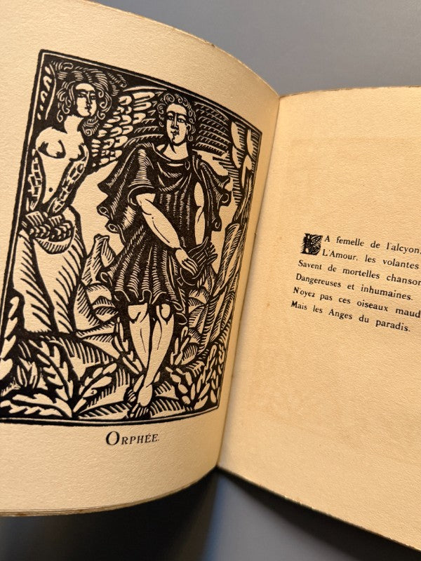 Le bestiaire ou cortège d'Orphée, Guillaume Apollinaire. Il. Raoul Dufy  - La Sirène, 1919