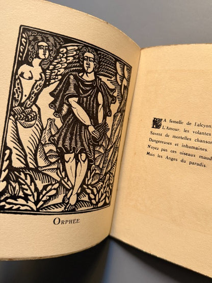 Le bestiaire ou cortège d'Orphée, Guillaume Apollinaire. Il. Raoul Dufy  - La Sirène, 1919