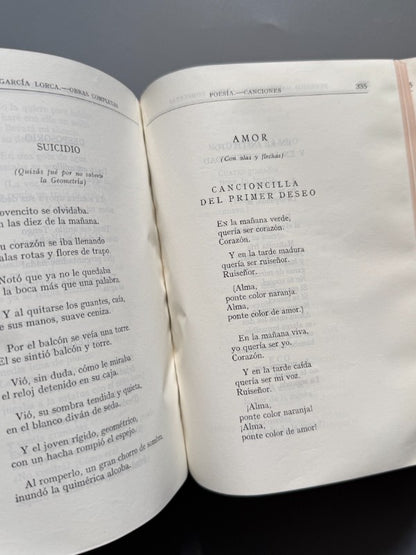 Obras completas, Federico García Lorca - Editorial Aguilar, 1955