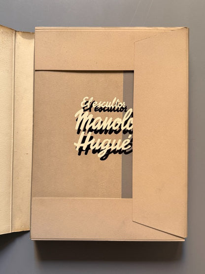 El escultor Manolo Hugué (ejemplar numerado) - Librería Editorial Argos, 1942