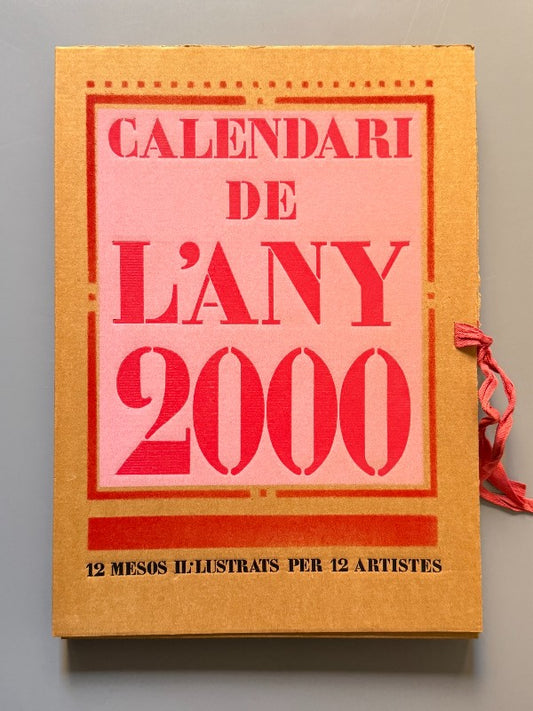 Calendari de l'any 2000. 12 mesos il.lustrats per 12 artistes - Subirachs, Cesc, Curós