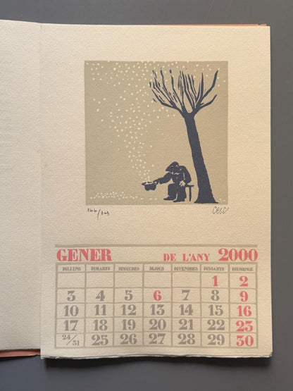 Calendari de l'any 2000. 12 mesos il.lustrats per 12 artistes - Subirachs, Cesc, Curós