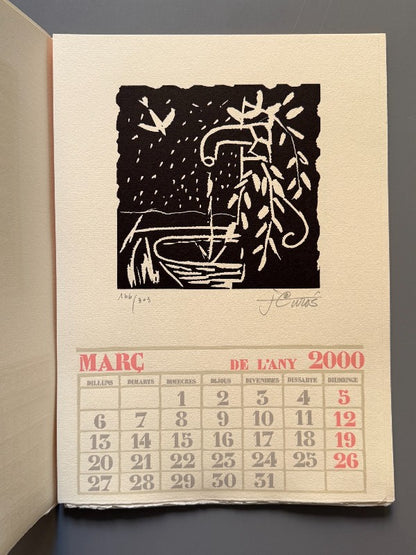 Calendari de l'any 2000. 12 mesos il.lustrats per 12 artistes - Subirachs, Cesc, Curós
