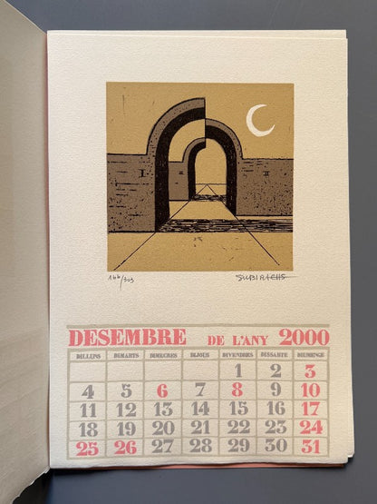 Calendari de l'any 2000. 12 mesos il.lustrats per 12 artistes - Subirachs, Cesc, Curós