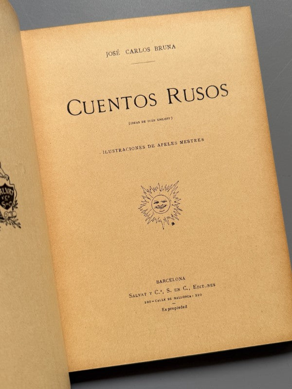 Cuentos rusos, José Carlos Bruna. Ilustraciones de Apeles Mestres - Salvat, ca. 1910