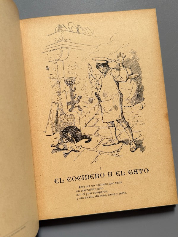 Cuentos rusos, José Carlos Bruna. Ilustraciones de Apeles Mestres - Salvat, ca. 1910