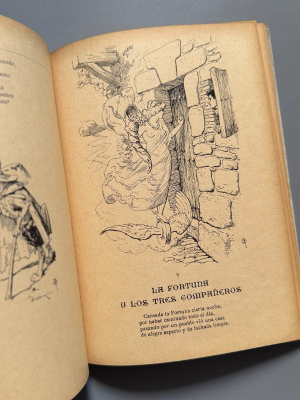 Cuentos rusos, José Carlos Bruna. Ilustraciones de Apeles Mestres - Salvat, ca. 1910