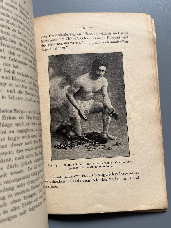 Mein training, mein tricks, Harry Houdini - Editorial Grethlein & Co, ca. 1909