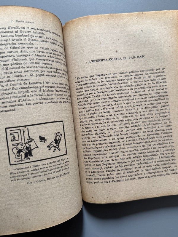 El feixisme internacional preté dominar Espanya, J. Roure-Torent - Publicacions Antifeixistes, 1938