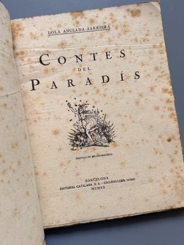 Contes del paradís, Lola Anglada - Editorial Catalana, 1920