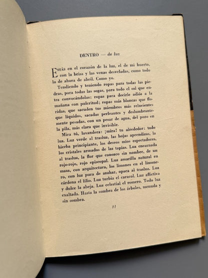 Dentro de luz y otras prosas, Miguel Hernández - Ediciones Arion, 1958