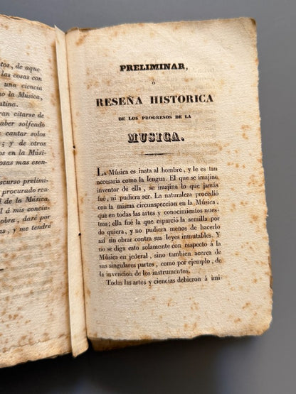 Gramatica musical, D. J. B. Roca y Bisbal - Imprenta de Joaquín Verdaguer, 1837