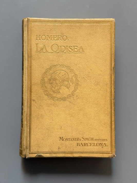 La Odisea, Homero (edición especial en dorado) - Editorial Montaner y Simón, 1910