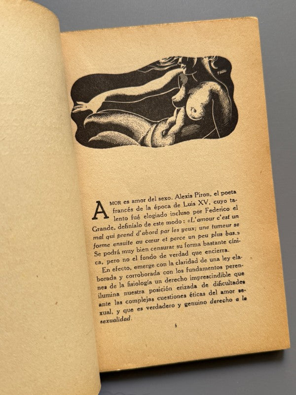 El problema de los límites eróticos en el matrimonio, Roberto Michels - Estudios, ca. 1935