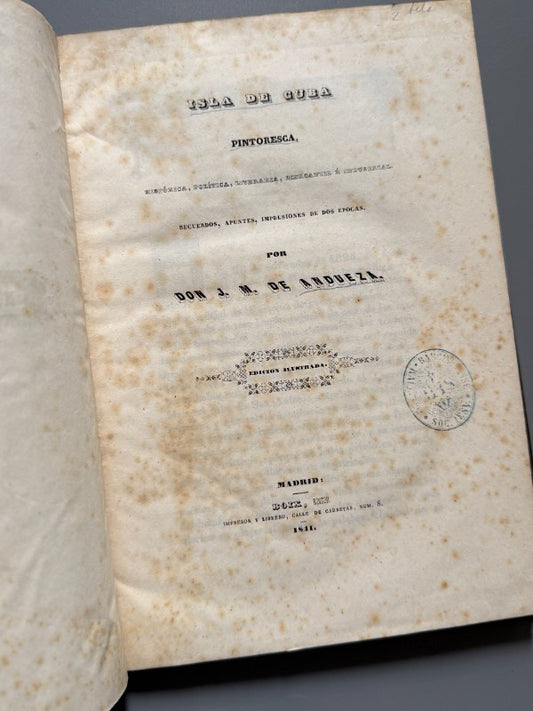 Isla de Cuba pintoresca, J. M. de Andueza - Boix Editor, 1841