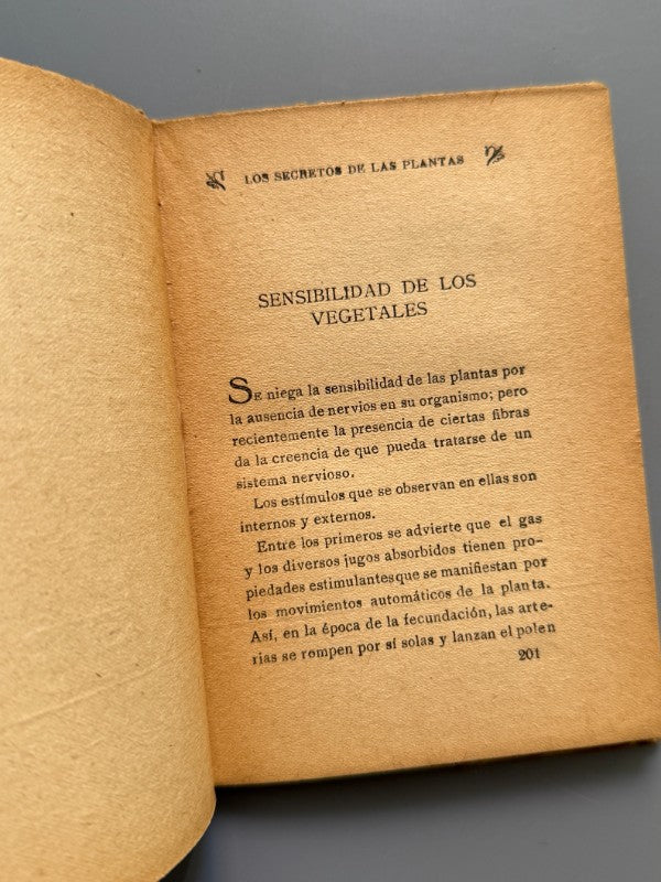 Los secretos de las plantas - Tip. y Enc. de J. Yagües, ca. 1920