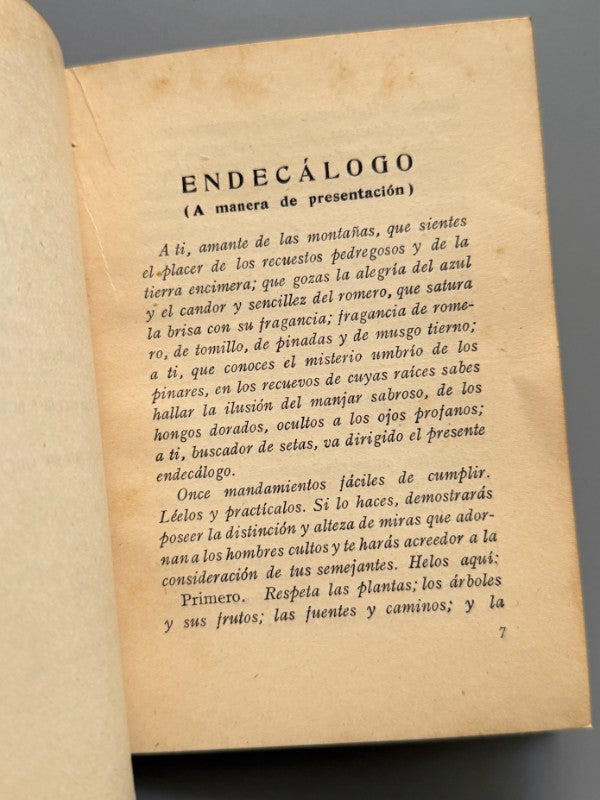 Las setas en Cataluña, Juan Badó Calvó - Imprenta Elzeveriana y Librería Camí, ca. 1930