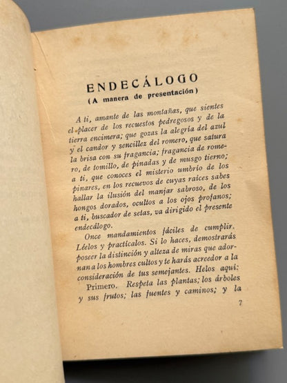 Las setas en Cataluña, Juan Badó Calvó - Imprenta Elzeveriana y Librería Camí, ca. 1930