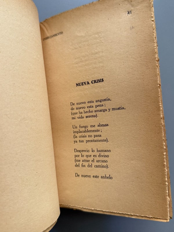 Embrujamiento, Elisabeth Mulder (1ª ed.) - Editorial Cervantes, 1927