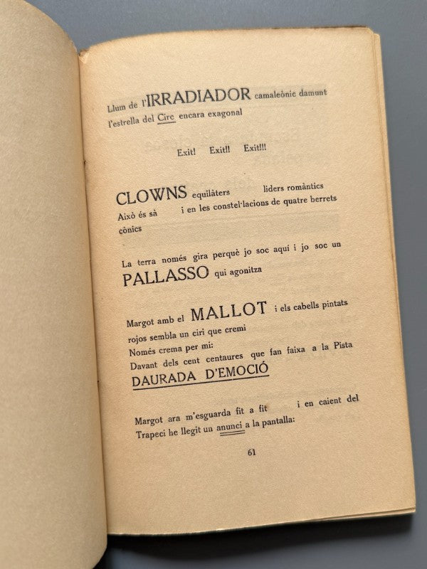 L'irradiador del port i les gavines, Joan Salvat-Papasseit (1ª ed.) - Tallers Atenes A. G., 1921