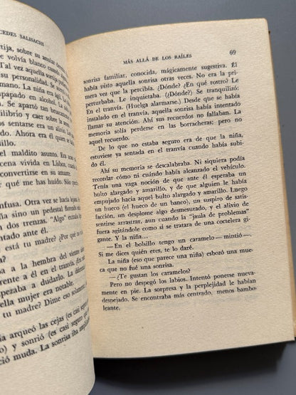 Más allá de los raíles, Mercedes Salisachs (firmado - 1ª ed.) - Luis de Caralt Editor, 1957